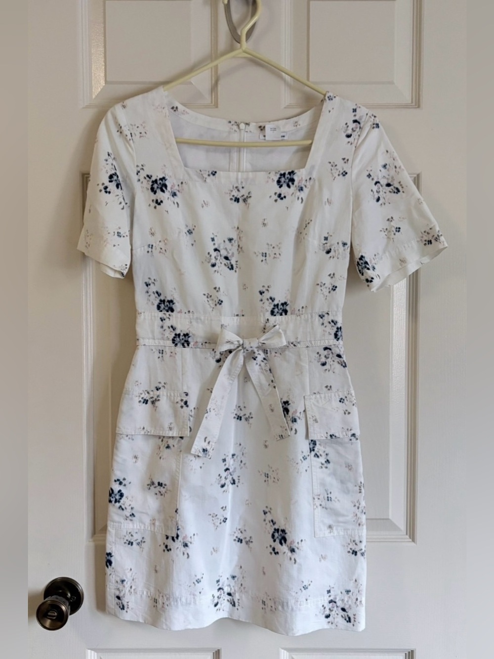 Club Monaco White Floral Tie-Waist Dress |Sz 0